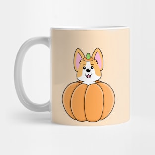 Corgi Pumpkin Halloween Mug